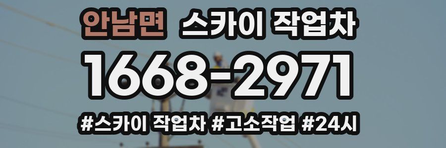 안남면 스카이 작업차