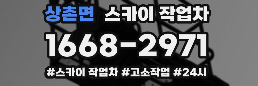 상촌면 스카이 작업차