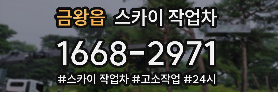 금왕읍 스카이 작업차