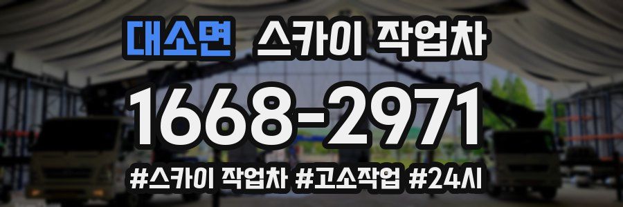대소면 스카이 작업차