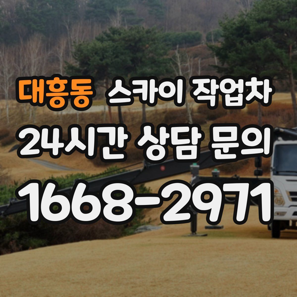 대흥동 스카이 작업차