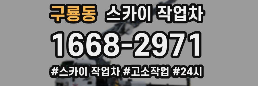 구룡동 스카이 작업차