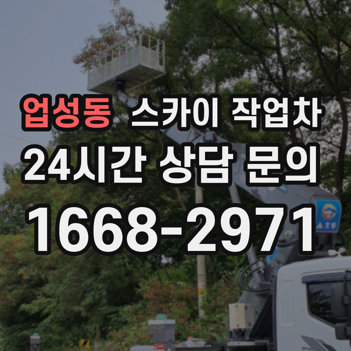 업성동 스카이 작업차