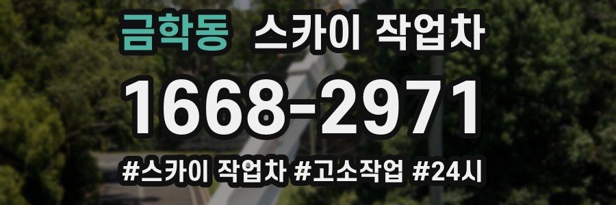 금학동 스카이 작업차