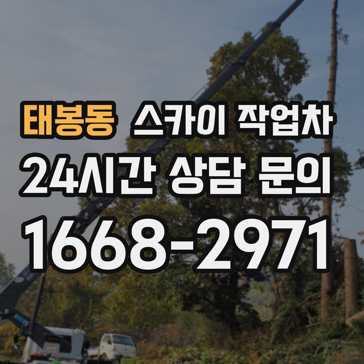 태봉동 스카이 작업차