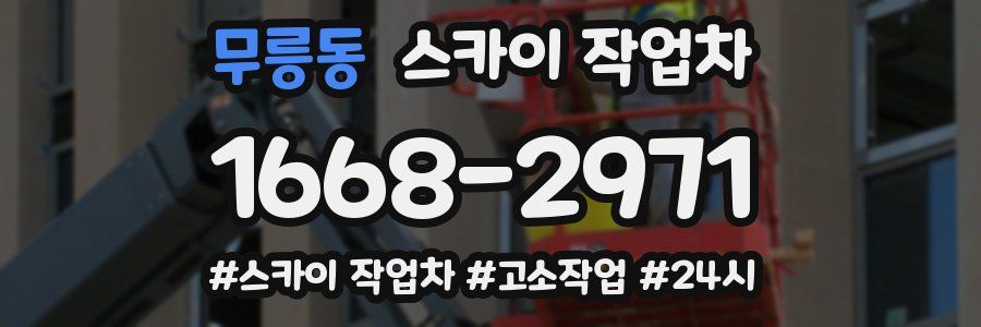 무릉동 스카이 작업차