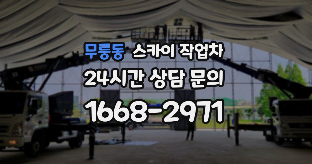 무릉동 스카이 작업차