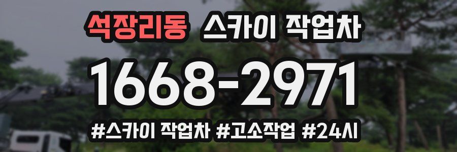 석장리동 스카이 작업차