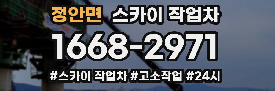 정안면 스카이 작업차