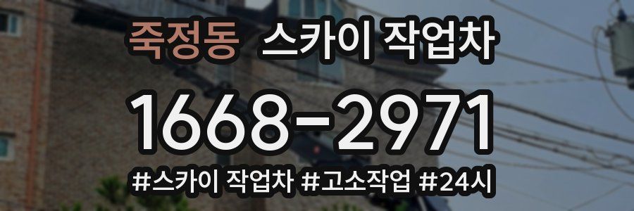 죽정동 스카이 작업차