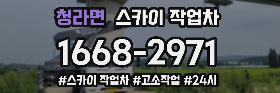 청라면 스카이 작업차