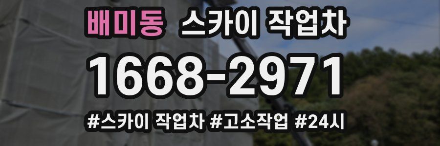 배미동 스카이 작업차