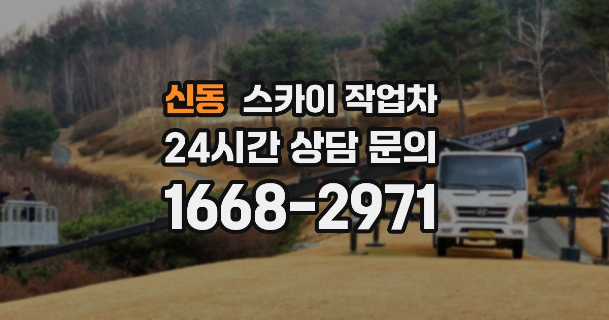 신동 스카이 작업차