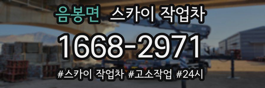 음봉면 스카이 작업차