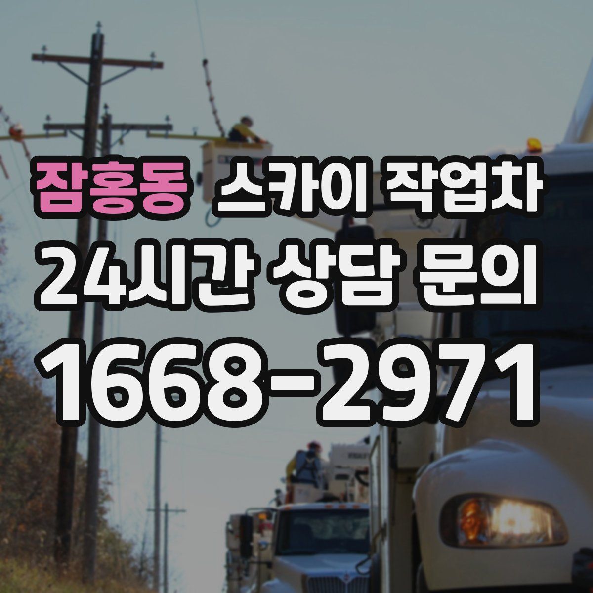 잠홍동 스카이 작업차