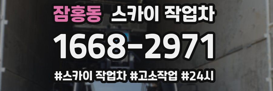 잠홍동 스카이 작업차