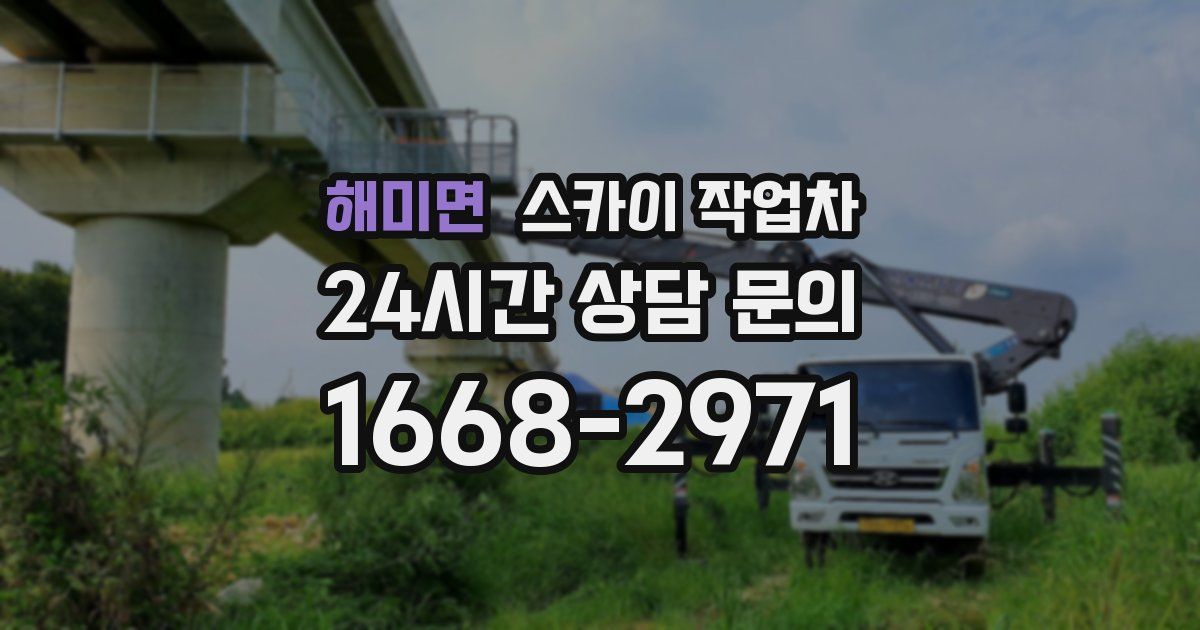 해미면 스카이 작업차