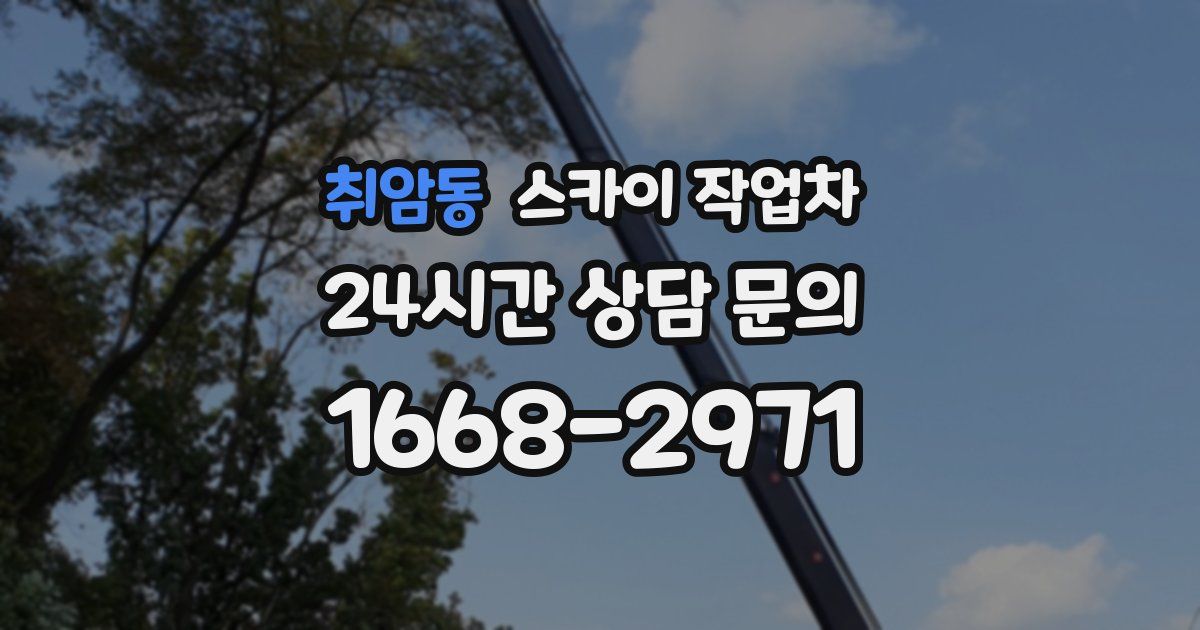 취암동 스카이 작업차
