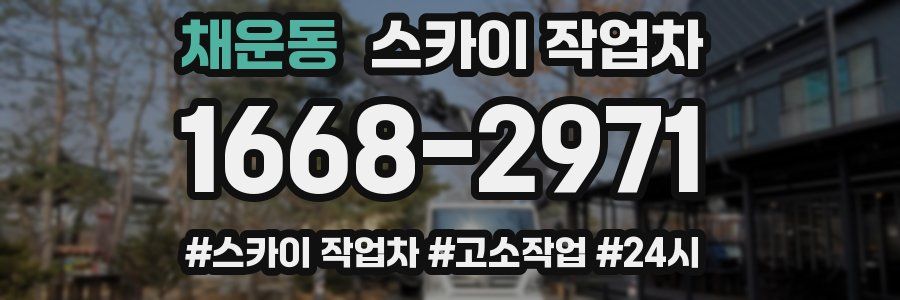 채운동 스카이 작업차