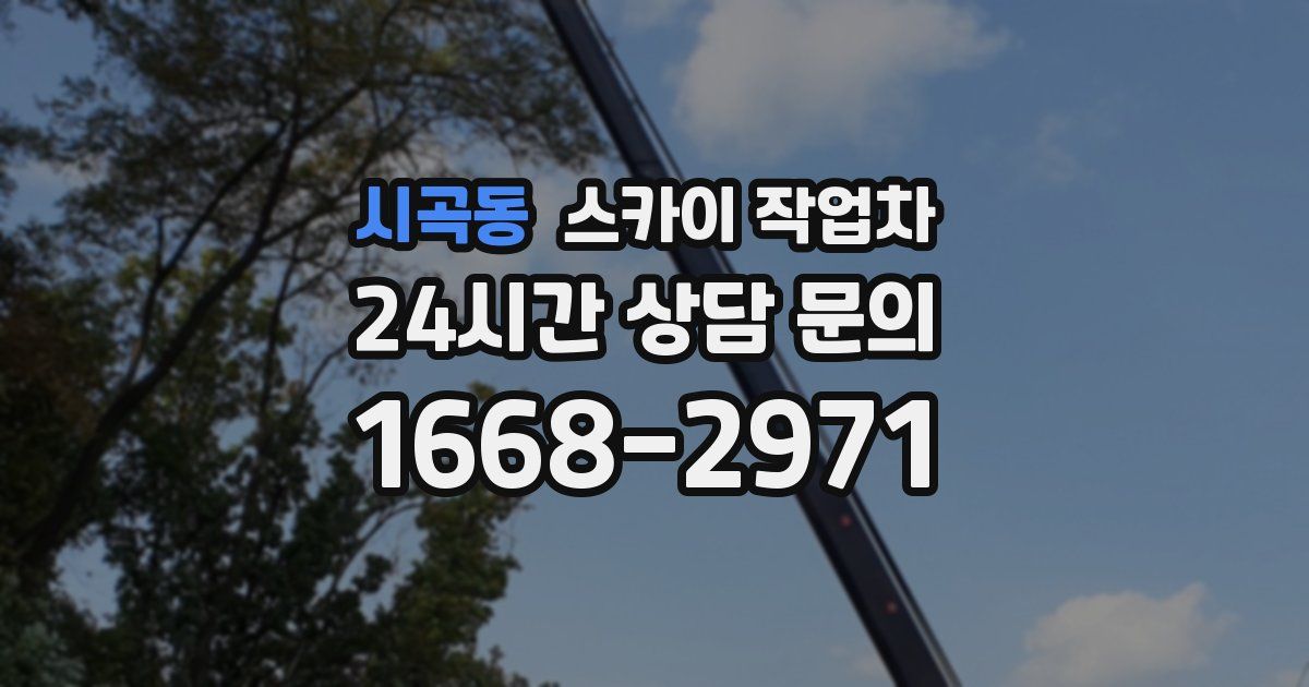 시곡동 스카이 작업차