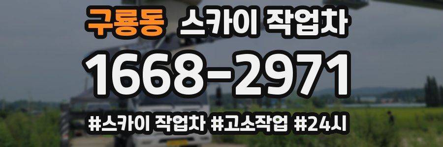 구룡동 스카이 작업차