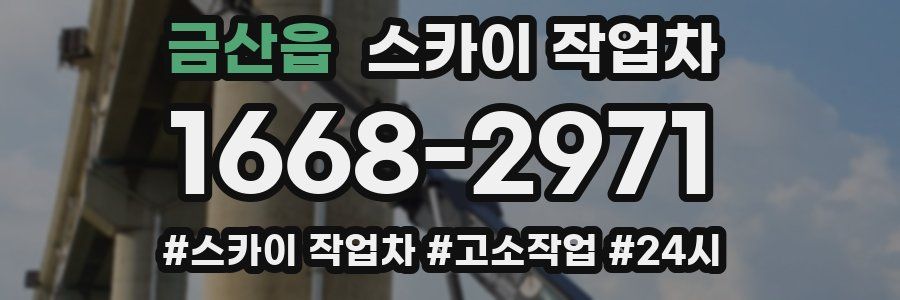 금산읍 스카이 작업차