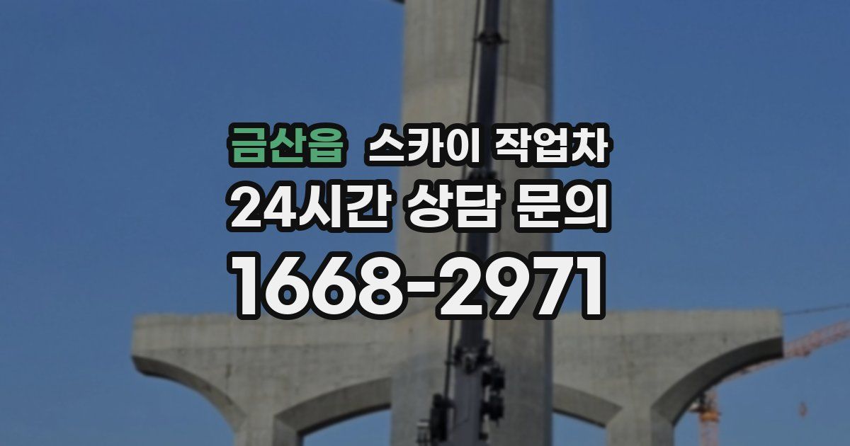 금산읍 스카이 작업차