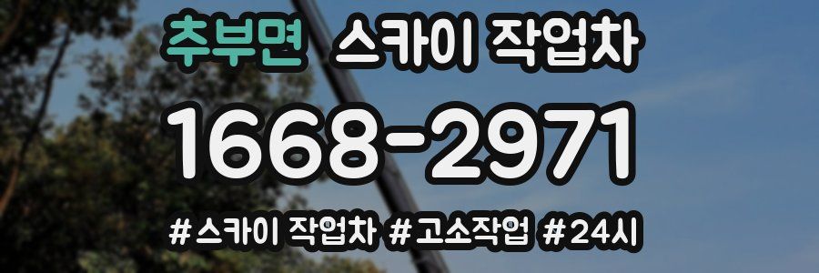 추부면 스카이 작업차