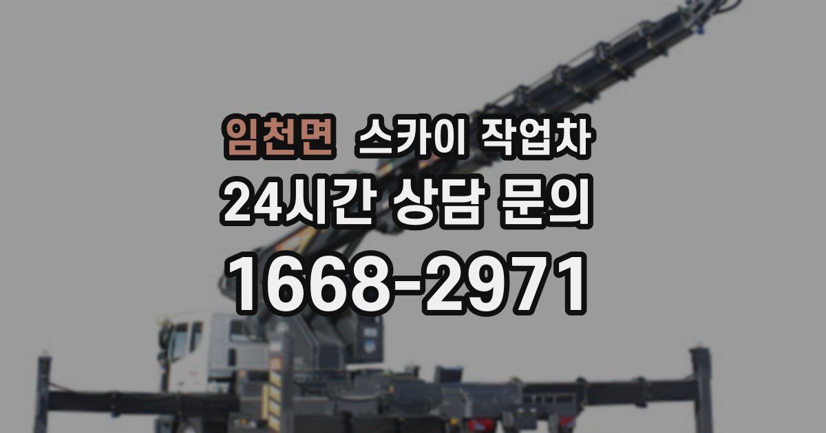 임천면 스카이 작업차