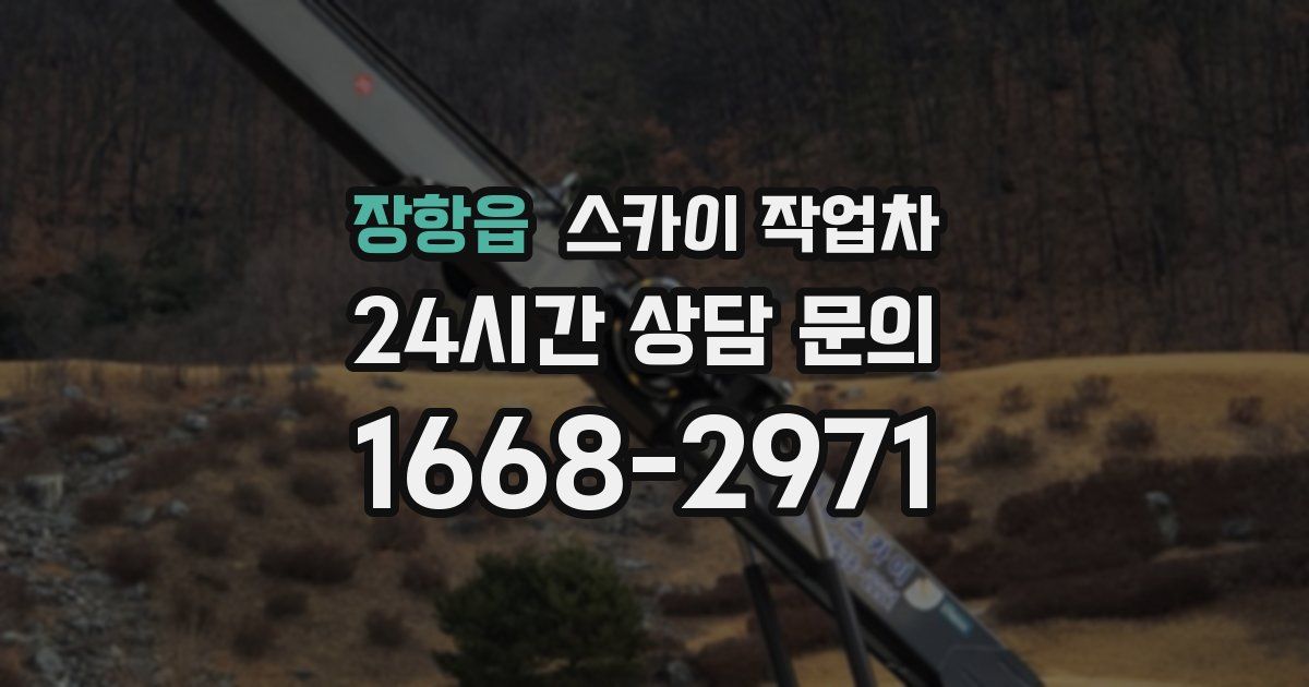 장항읍 스카이 작업차