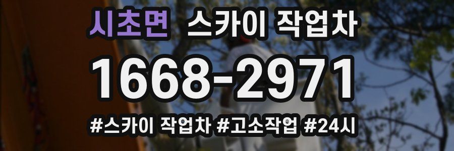 시초면 스카이 작업차