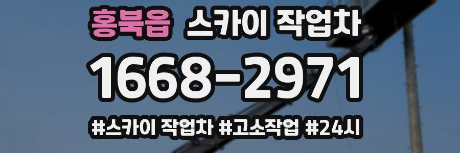 홍북읍 스카이 작업차