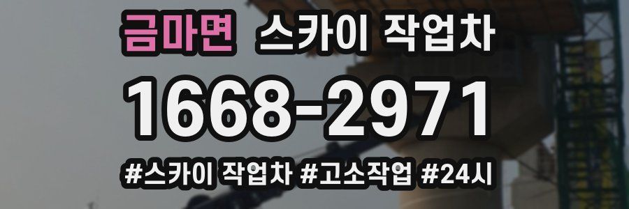 금마면 스카이 작업차