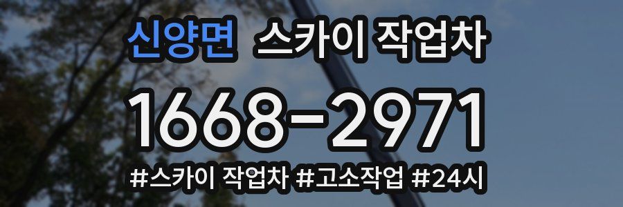 신양면 스카이 작업차