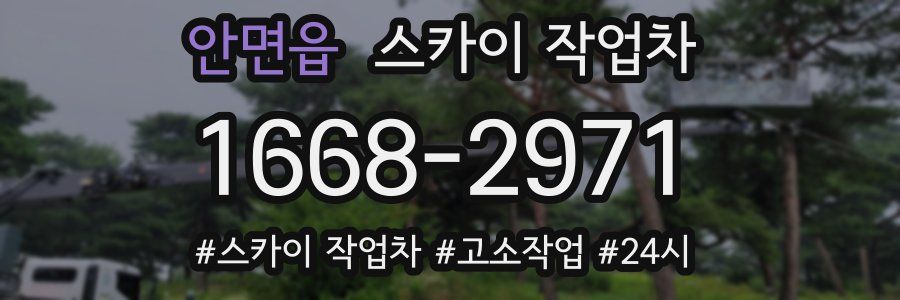 안면읍 스카이 작업차