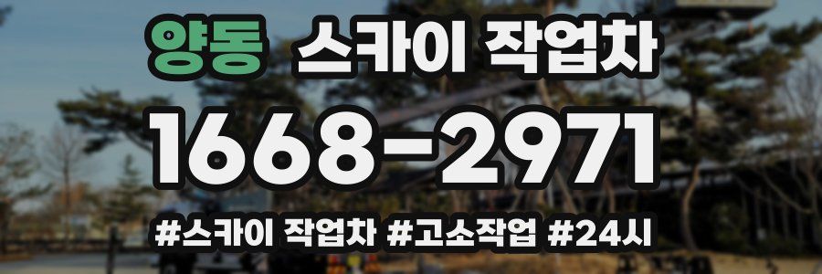 양동 스카이 작업차