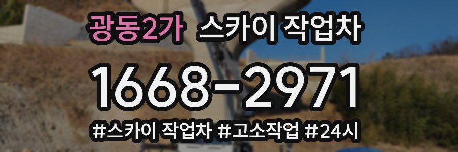 광동2가 스카이 작업차