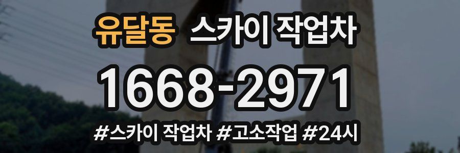 유달동 스카이 작업차