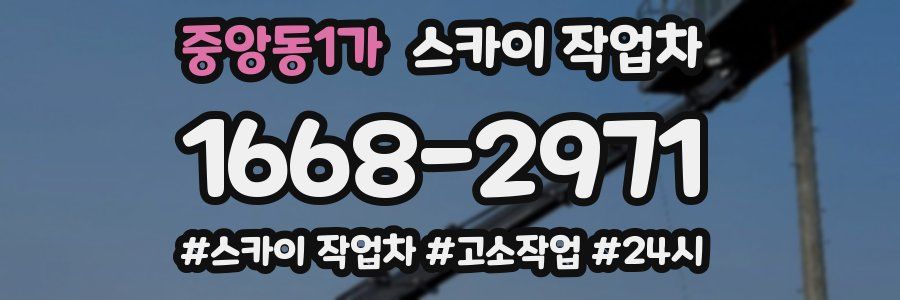 중앙동1가 스카이 작업차