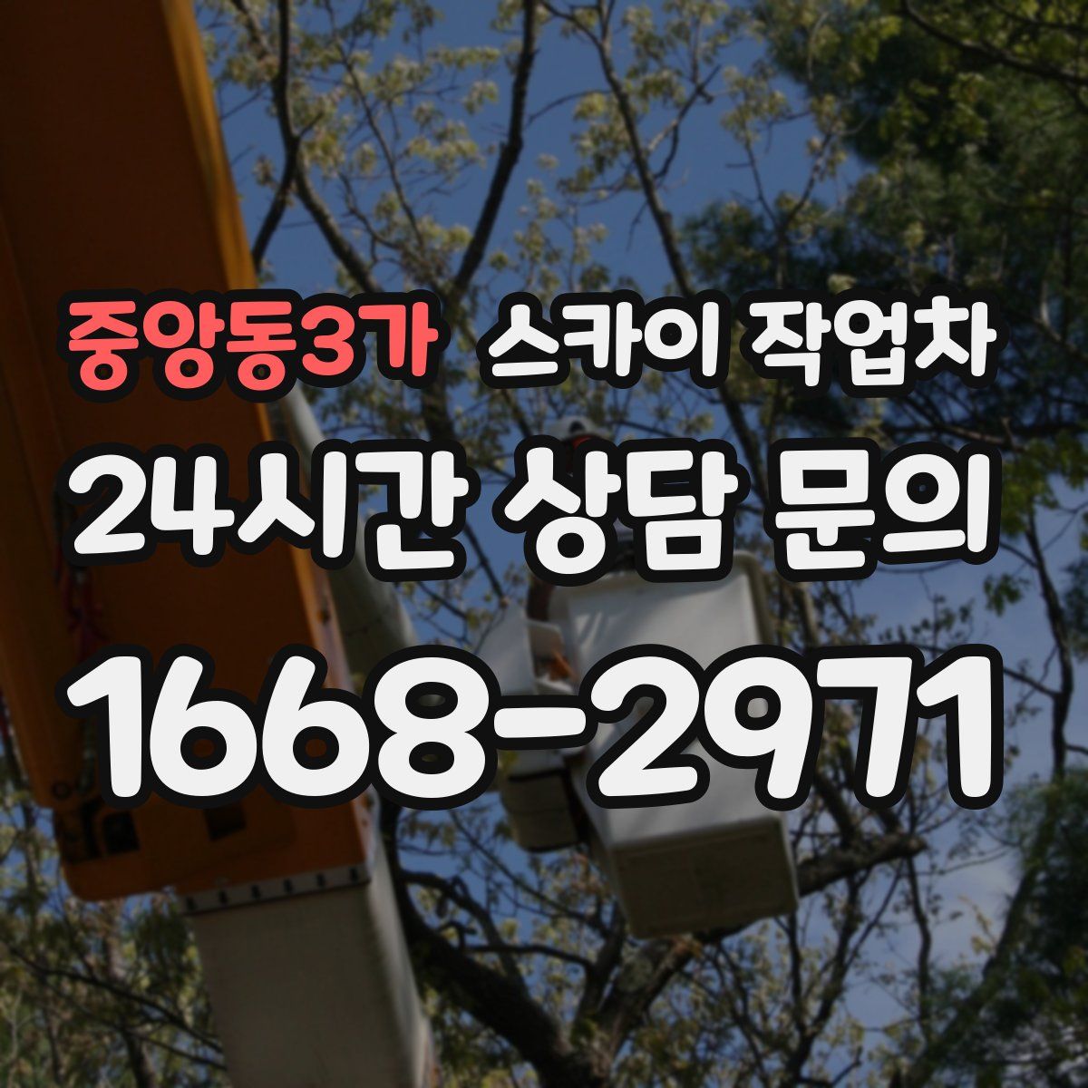 중앙동3가 스카이 작업차