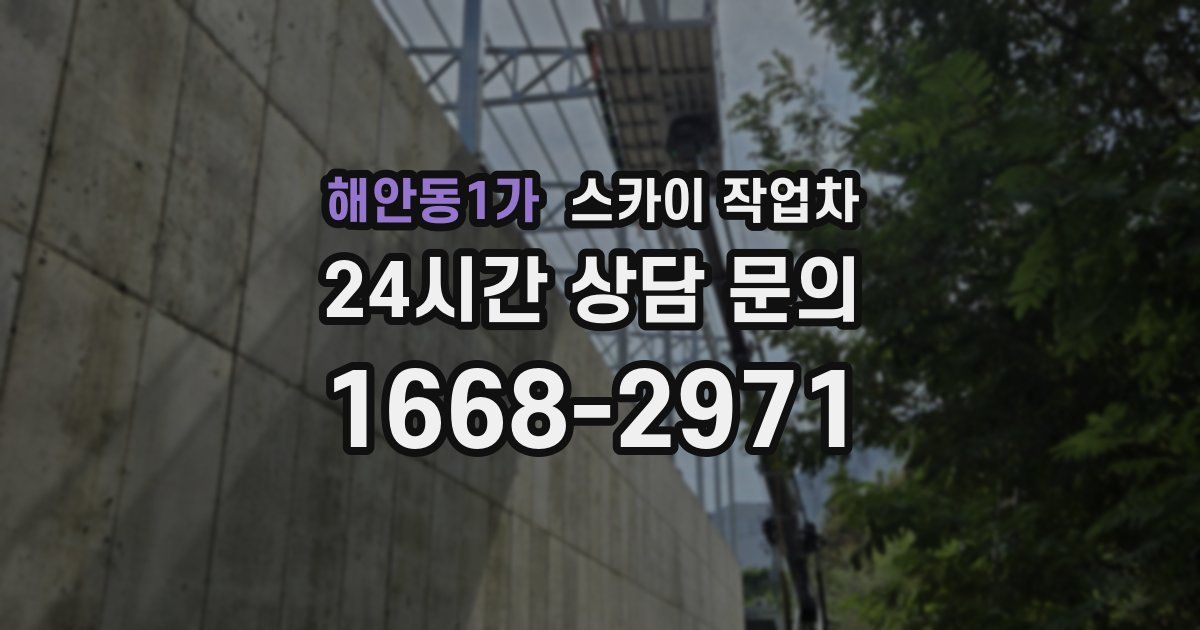 해안동1가 스카이 작업차