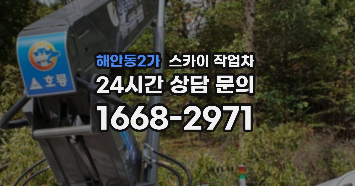 해안동2가 스카이 작업차
