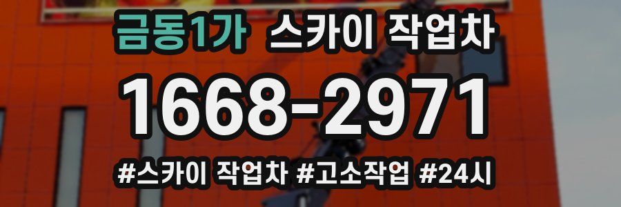 금동1가 스카이 작업차