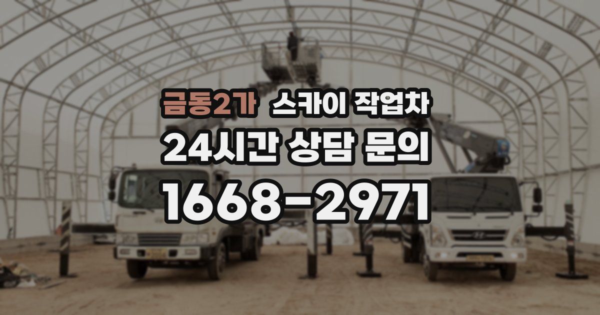 금동2가 스카이 작업차