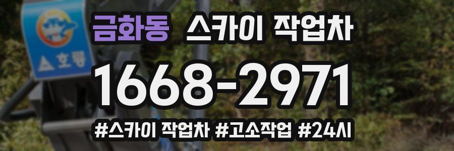 금화동 스카이 작업차