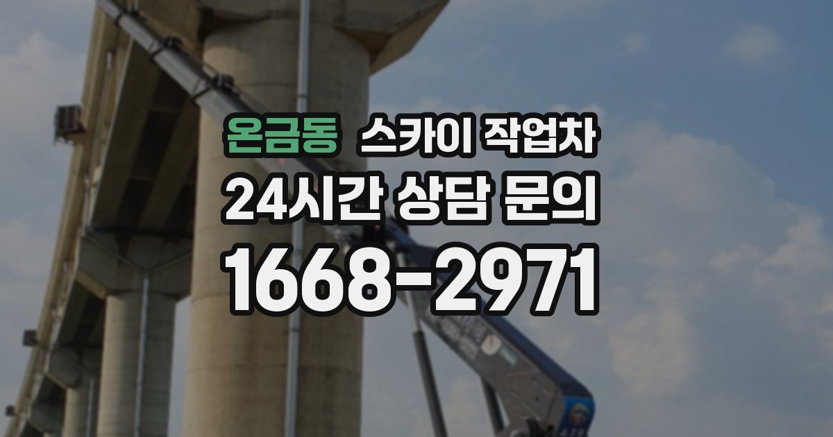 온금동 스카이 작업차