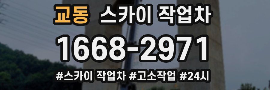 교동 스카이 작업차