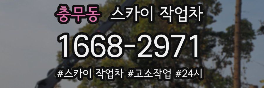 충무동 스카이 작업차