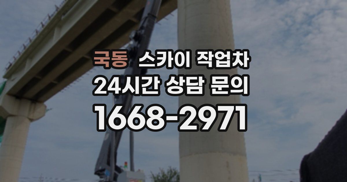 국동 스카이 작업차