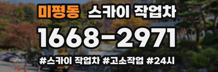 미평동 스카이 작업차